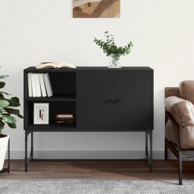 Engineered wood black sideboard 100x40x79.5 cm by vidaXL, Sideboards - Ref: Foro24-831818, Price: 86,99 €, Discount: %