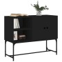 Aparador de madera de ingeniería negro 100x40x79,5 cm de vidaXL, Aparadores - Ref: Foro24-831818, Precio: 86,47 €, Descuento: %