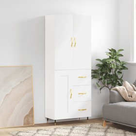 Tall white plywood sideboard 69.5x34x180 cm by vidaXL, Sideboards - Ref: Foro24-3195995, Price: 187,99 €, Discount: %