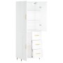 Aparador alto madera contrachapada blanco 69,5x34x180 cm de vidaXL, Aparadores - Ref: Foro24-3195995, Precio: 187,99 €, Descu...