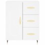 Aparador alto madera contrachapada blanco 69,5x34x180 cm de vidaXL, Aparadores - Ref: Foro24-3195995, Precio: 187,99 €, Descu...