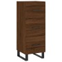 Aparador alto madera contrachapada roble marrón 34,5x34x180 cm de vidaXL, Aparadores - Ref: Foro24-3199264, Precio: 121,41 €,...