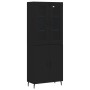 Tall black plywood sideboard 69.5x34x180 cm by vidaXL, Sideboards - Ref: Foro24-3198226, Price: 181,03 €, Discount: %