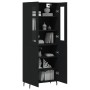 Tall black plywood sideboard 69.5x34x180 cm by vidaXL, Sideboards - Ref: Foro24-3198226, Price: 181,03 €, Discount: %