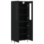 Tall black plywood sideboard 69.5x34x180 cm by vidaXL, Sideboards - Ref: Foro24-3198226, Price: 181,03 €, Discount: %