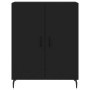 Tall black plywood sideboard 69.5x34x180 cm by vidaXL, Sideboards - Ref: Foro24-3198226, Price: 181,03 €, Discount: %