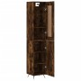 Smoked oak plywood sideboard 34.5x34x180 cm by vidaXL, Sideboards - Ref: Foro24-3200110, Price: 94,99 €, Discount: %