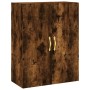 Aparador alto madera contrachapada roble ahumado 69,5x34x180 cm de vidaXL, Aparadores - Ref: Foro24-3196000, Precio: 160,68 €...