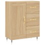 Aparador alto madera contrachapada color roble 69,5x34x180 cm de vidaXL, Aparadores - Ref: Foro24-3195998, Precio: 164,57 €, ...