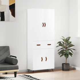 Tall white plywood sideboard 69.5x34x180 cm by vidaXL, Sideboards - Ref: Foro24-3198121, Price: 151,99 €, Discount: %