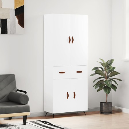 Tall white plywood sideboard 69.5x34x180 cm by vidaXL, Sideboards - Ref: Foro24-3198121, Price: 156,47 €, Discount: %