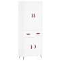 Aparador alto madera contrachapada blanco 69,5x34x180 cm de vidaXL, Aparadores - Ref: Foro24-3198121, Precio: 156,47 €, Descu...