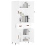 Tall white plywood sideboard 69.5x34x180 cm by vidaXL, Sideboards - Ref: Foro24-3198121, Price: 156,47 €, Discount: %