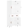 Tall white plywood sideboard 69.5x34x180 cm by vidaXL, Sideboards - Ref: Foro24-3198121, Price: 156,47 €, Discount: %