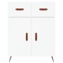 Tall white plywood sideboard 69.5x34x180 cm by vidaXL, Sideboards - Ref: Foro24-3198121, Price: 156,47 €, Discount: %