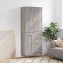 Aparador alto madera contrachapada gris sonoma 69,5x34x180 cm de vidaXL, Aparadores - Ref: Foro24-3196001, Precio: 160,62 €, ...