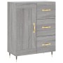 Aparador alto madera contrachapada gris sonoma 69,5x34x180 cm de vidaXL, Aparadores - Ref: Foro24-3196001, Precio: 160,62 €, ...