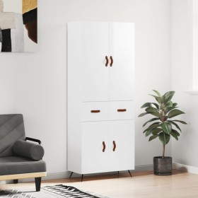 High glossy white plywood sideboard 69.5x34x180 cm by vidaXL, Sideboards - Ref: Foro24-3198123, Price: 158,28 €, Discount: %