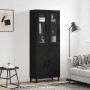 Aparador alto madera contrachapada negro 69,5x34x180 cm de vidaXL, Aparadores - Ref: Foro24-3198234, Precio: 198,36 €, Descue...