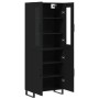 Tall black plywood sideboard 69.5x34x180 cm by vidaXL, Sideboards - Ref: Foro24-3198234, Price: 198,36 €, Discount: %