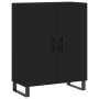 Tall black plywood sideboard 69.5x34x180 cm by vidaXL, Sideboards - Ref: Foro24-3198234, Price: 198,36 €, Discount: %