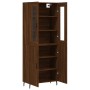 Tall oak brown plywood sideboard 69.5x34x180 cm by vidaXL, Sideboards - Ref: Foro24-3198232, Price: 176,53 €, Discount: %