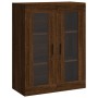 Aparador alto madera contrachapada marrón roble 69,5x34x180 cm de vidaXL, Aparadores - Ref: Foro24-3198232, Precio: 174,26 €,...