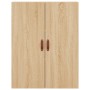 Aparador alto madera contrachapada color roble 69,5x34x180 cm de vidaXL, Aparadores - Ref: Foro24-3198124, Precio: 150,32 €, ...