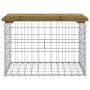 Gabion design garden bench impregnated pine wood 63x44x42 cm by vidaXL, garden benches - Ref: Foro24-834355, Price: 52,66 €, ...