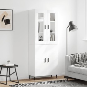 High glossy white plywood sideboard 69.5x34x180 cm by vidaXL, Sideboards - Ref: Foro24-3198227, Price: 179,99 €, Discount: %