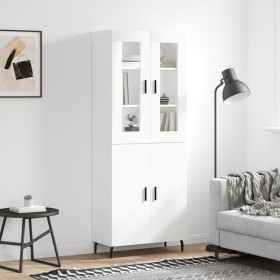 Tall white plywood sideboard 69.5x34x180 cm by vidaXL, Sideboards - Ref: Foro24-3198225, Price: 166,11 €, Discount: %