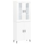 Tall white plywood sideboard 69.5x34x180 cm by vidaXL, Sideboards - Ref: Foro24-3198225, Price: 170,61 €, Discount: %