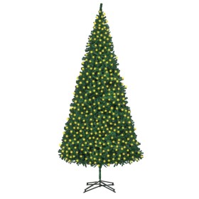 Árbol de Navidad artificial preiluminado con luces verde 500 cm de vidaXL, Arboles de navidad - Ref: Foro24-3077739, Precio: ...