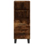 Aparador de madera contrachapada roble ahumado 34,5x34x180 cm de vidaXL, Aparadores - Ref: Foro24-3199326, Precio: 109,38 €, ...