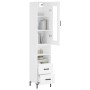 Aparador alto madera contrachapada blanco 34,5x34x180 cm de vidaXL, Aparadores - Ref: Foro24-3199297, Precio: 111,99 €, Descu...