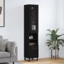 Aparador de madera contrachapada negro 34,5x34x180 cm de vidaXL, Aparadores - Ref: Foro24-3199322, Precio: 112,57 €, Descuent...