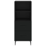 Aparador de madera contrachapada negro 34,5x34x180 cm de vidaXL, Aparadores - Ref: Foro24-3199314, Precio: 110,99 €, Descuent...