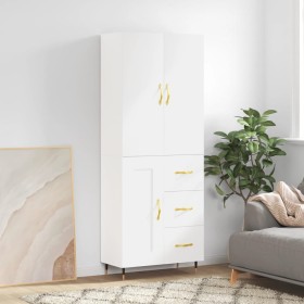 High glossy white plywood sideboard 69.5x34x180 cm by vidaXL, Sideboards - Ref: Foro24-3195997, Price: 166,99 €, Discount: %