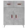 Tall plywood gray concrete sideboard 69.5x34x180 cm by vidaXL, Sideboards - Ref: Foro24-3198125, Price: 154,71 €, Discount: %