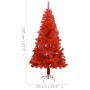 Künstlicher Weihnachtsbaum mit LEDs und rotem PVC-Träger 120 cm von vidaXL, Weihnachtsbäume - Ref: Foro24-3077426, Preis: 24,...