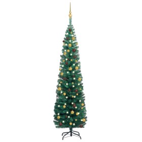 Pre-lit Christmas tree with lights and green balls 180 cm by vidaXL, Christmas trees - Ref: Foro24-3077804, Price: 65,88 €, D...