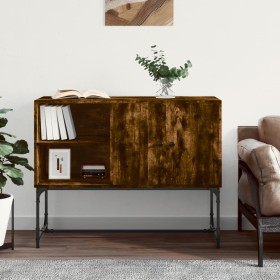 Smoked oak engineered wood sideboard 100x40x79.5 cm by vidaXL, Sideboards - Ref: Foro24-831820, Price: 72,19 €, Discount: %