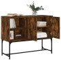 Smoked oak engineered wood sideboard 100x40x79.5 cm by vidaXL, Sideboards - Ref: Foro24-831820, Price: 72,12 €, Discount: %