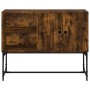 Smoked oak engineered wood sideboard 100x40x79.5 cm by vidaXL, Sideboards - Ref: Foro24-831820, Price: 72,12 €, Discount: %