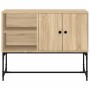 Aparador de madera de ingeniería roble Sonoma 100x40x79,5 cm de vidaXL, Aparadores - Ref: Foro24-831819, Precio: 70,88 €, Des...