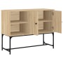 Aparador de madera de ingeniería roble Sonoma 100x40x79,5 cm de vidaXL, Aparadores - Ref: Foro24-831819, Precio: 70,88 €, Des...