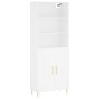 Tall white plywood sideboard 69.5x34x180 cm by vidaXL, Sideboards - Ref: Foro24-3189237, Price: 145,97 €, Discount: %