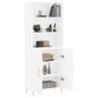 Aparador alto madera contrachapada blanco 69,5x34x180 cm de vidaXL, Aparadores - Ref: Foro24-3189237, Precio: 144,45 €, Descu...