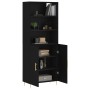 Tall black plywood sideboard 69.5x34x180 cm by vidaXL, Sideboards - Ref: Foro24-3189238, Price: 153,62 €, Discount: %