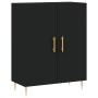 Tall black plywood sideboard 69.5x34x180 cm by vidaXL, Sideboards - Ref: Foro24-3189238, Price: 153,62 €, Discount: %